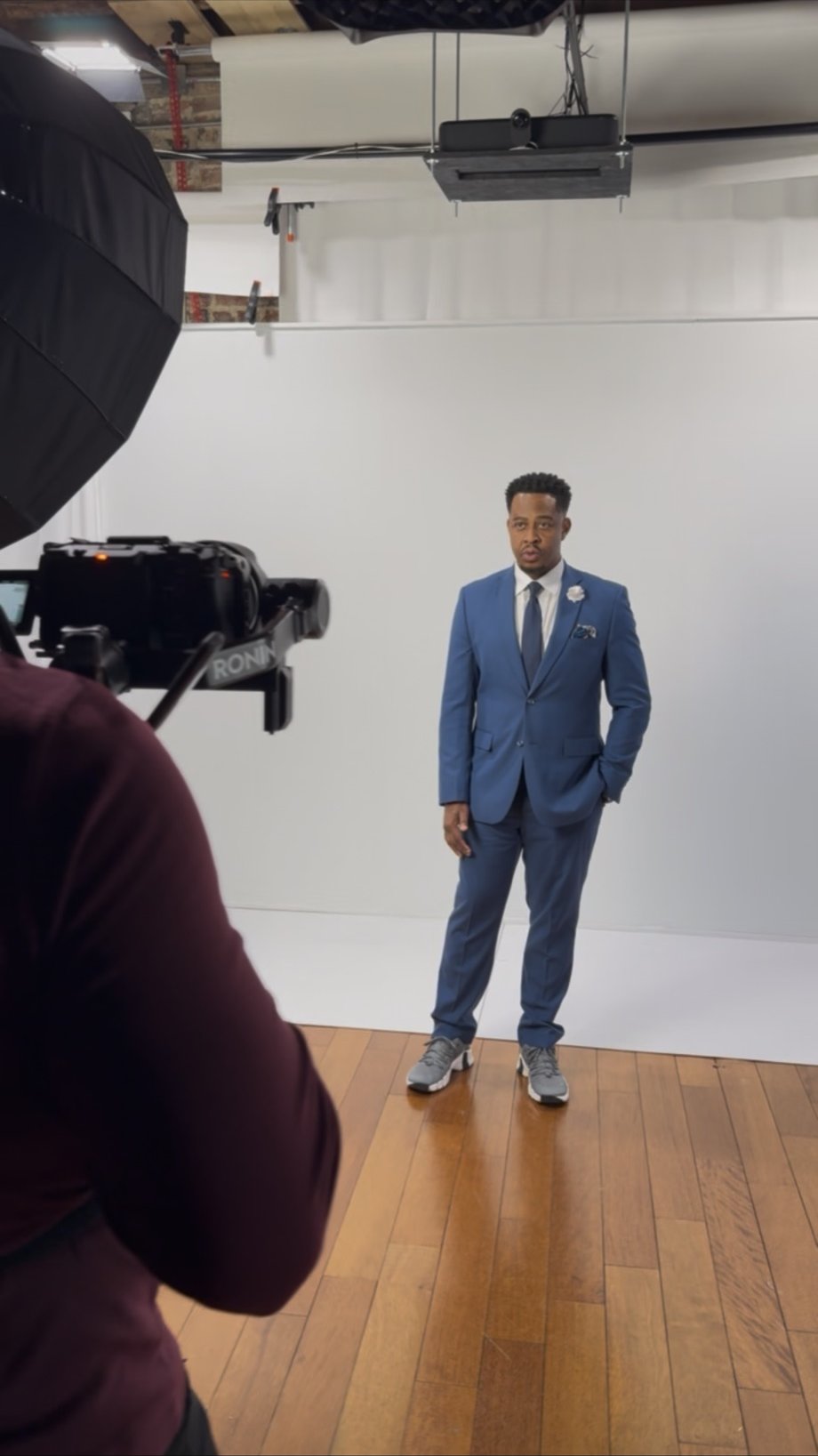 Studio portrait session