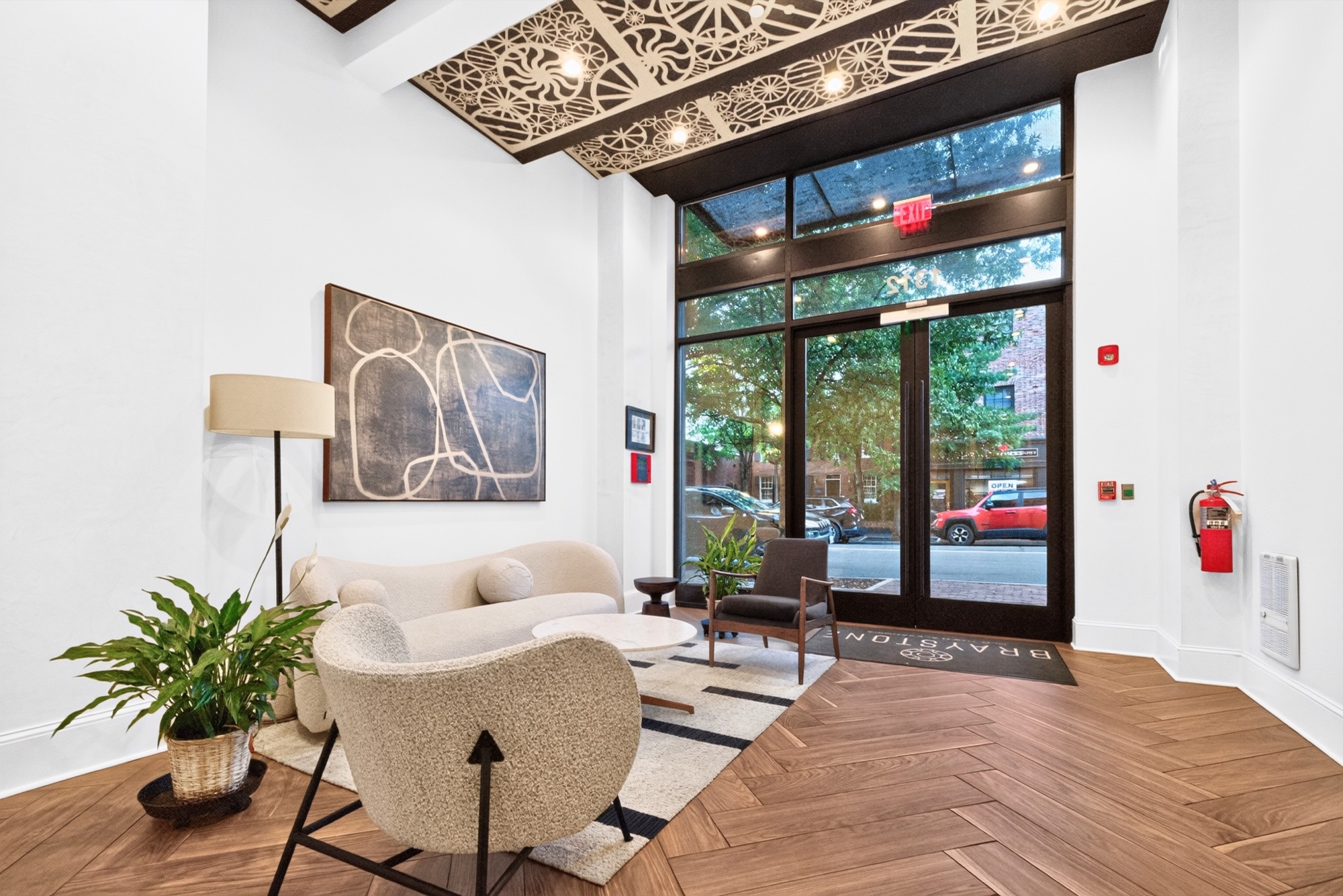 Listing photography — designer building lobby